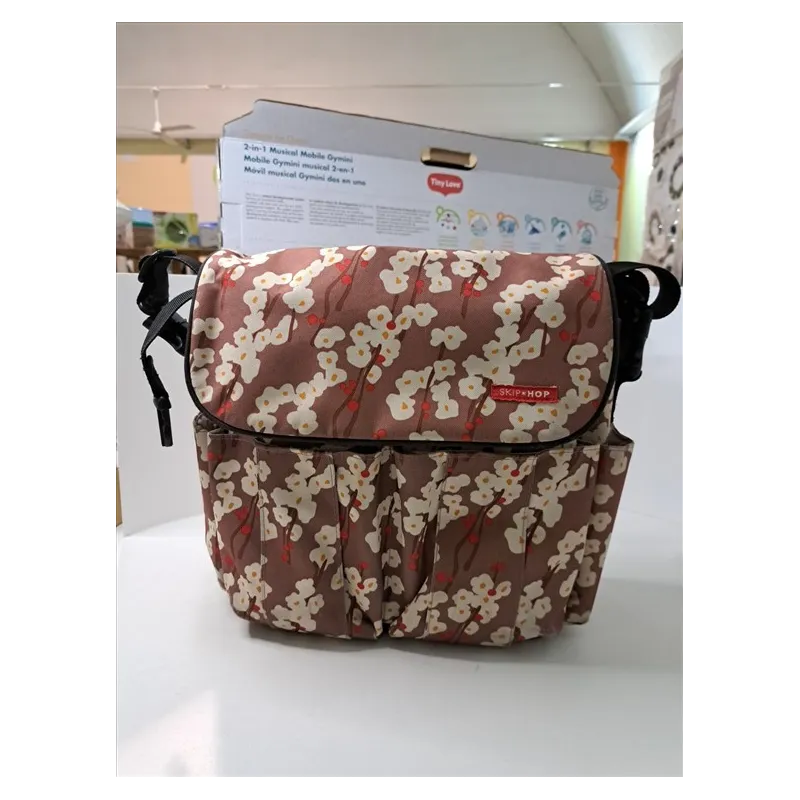 Borsa Passeggino Skip Hop Marrone Fiorellini