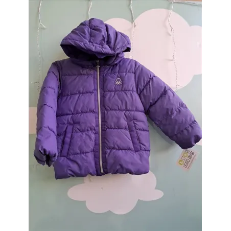 Piumino Imbottito Viola Benetton 4/5 A