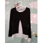 Maglia Maniche Lunghe Nera E Bianca Premaman/ Allattamento Tg S