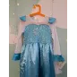 Vestito Carnevale Elsa Frozen Con Treccia 7/8 A