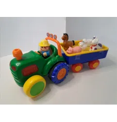 Trattore Sonoro Con Animali E Contandino