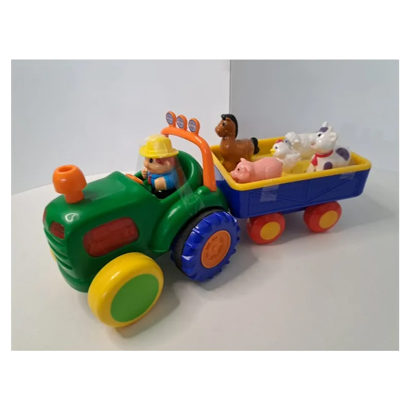 Trattore Sonoro Con Animali E Contandino