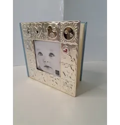 Album Portafoto Azzurro e Argento Nuovo