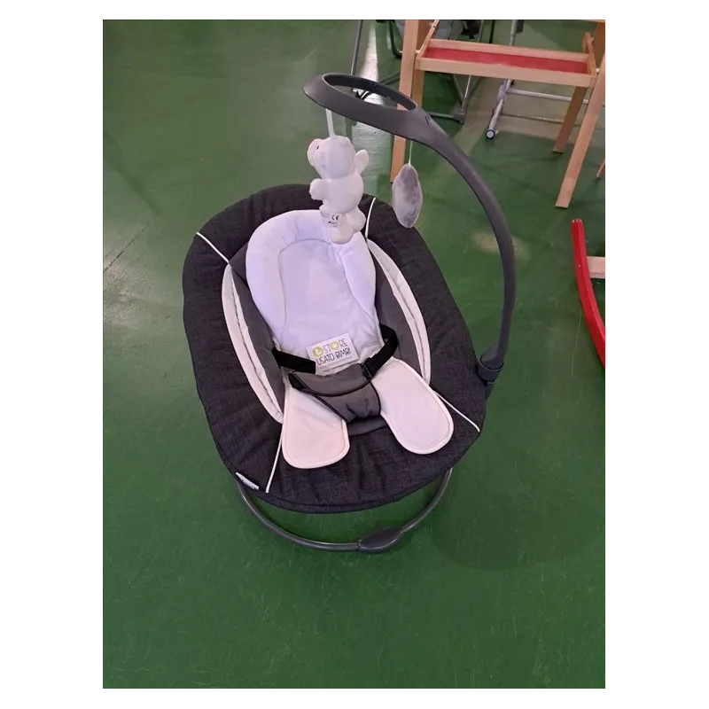Sdraietta Hauck Alpha Bouncer Deluxe Grigia Adatabbile A Sedia Evolutiva Hauk
