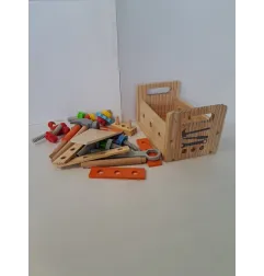 Cassetta Con Attrezzi In Legno