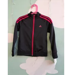 Felpa Adidas Nera e Fucsia Con Zip 4 A