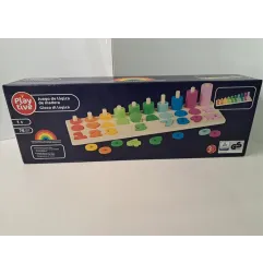 Gioco Di Logica In Legno Con Impilabili, Incastri e Numeri