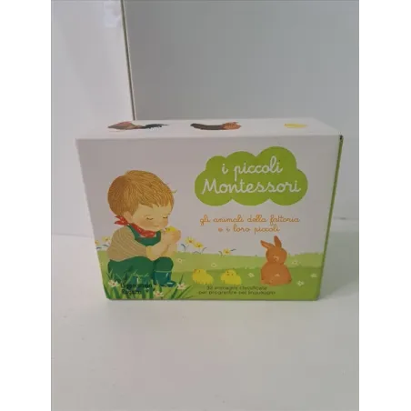Gioco I Piccoli Montessori Cofannetto Gli Animali Della Fattoria e I Loro Piccoli