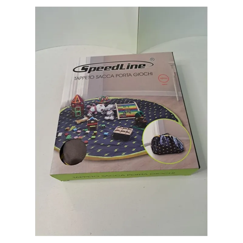 Tappeto Sacca Porta Giochi Blu Speed Line Nuovo