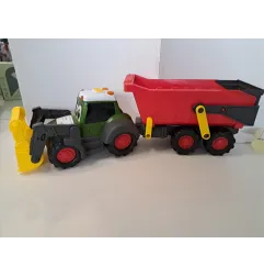 Trattore Verde e Rosso Con Suoni