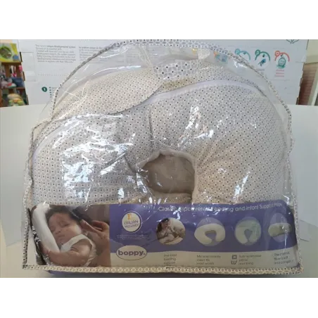 Cuscino Allattamento Boppy Chicco Binco e Grigio