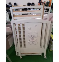 Lettino Erbesi Bianco Con Orsetto