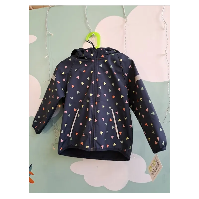 Giubbino Antivento/pioggia Con Cappuccio Con Pile All'interno 4/5 A