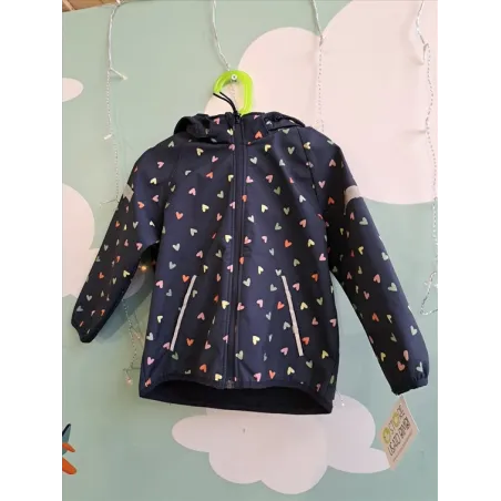 Giubbino Antivento/pioggia Con Cappuccio Con Pile All'interno 4/5 A