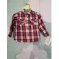Camicia Fagottino Quadretti Rossa E Bianca 18-24 M