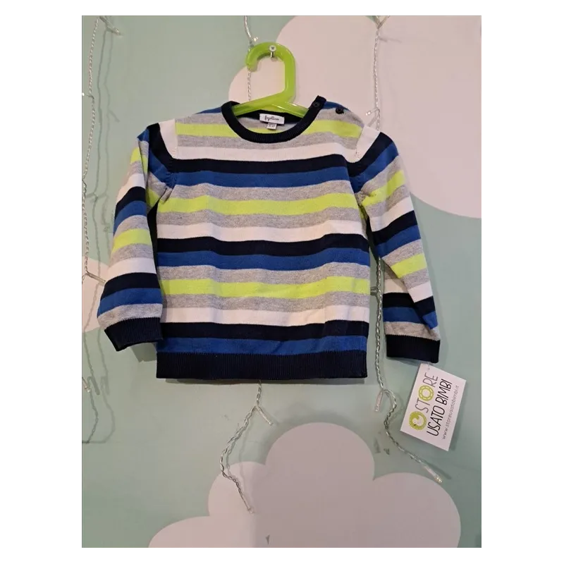 Maglioncino In Cotone A Righe Fagottino 18-24 M