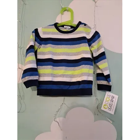 Maglioncino In Cotone A Righe Fagottino 18-24 M