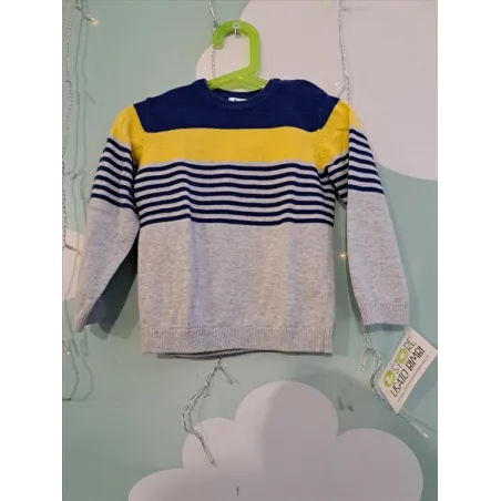 Maglioncino Fagottino Giallo E Blu 18-24 M