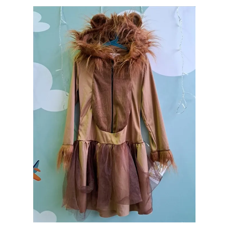 Vestito Carnevale Leone Con Gonna 7-9 A