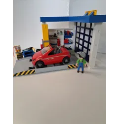 Gioco Officina Del Meccanico Playmobil Con Ponte e Accessori