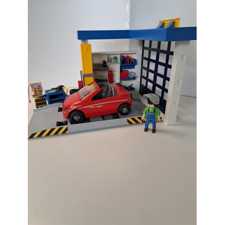 Gioco Officina Del Meccanico Playmobil Con Ponte e Accessori