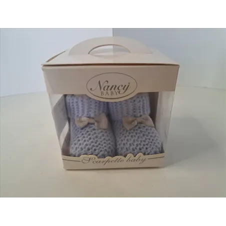 Babucce Nascita Azzurre Nuove