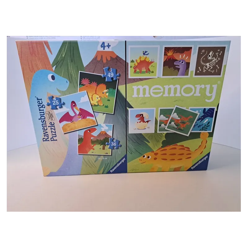 Gioco Puzzle e Memory Dinosauri Nuovo