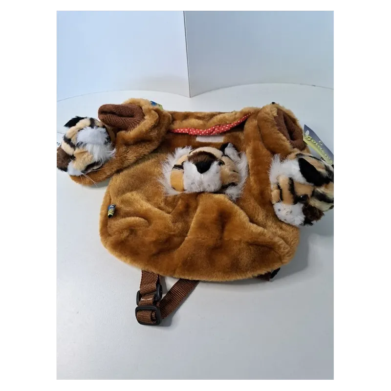 Zainetto Con Babucce In Abbinato Tigre Nuovo