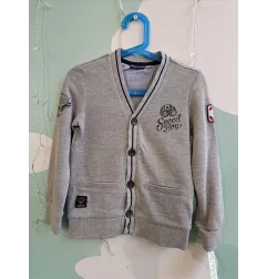 Maglioncino Con Bottoni Grigio Speed Boy 6-7 A