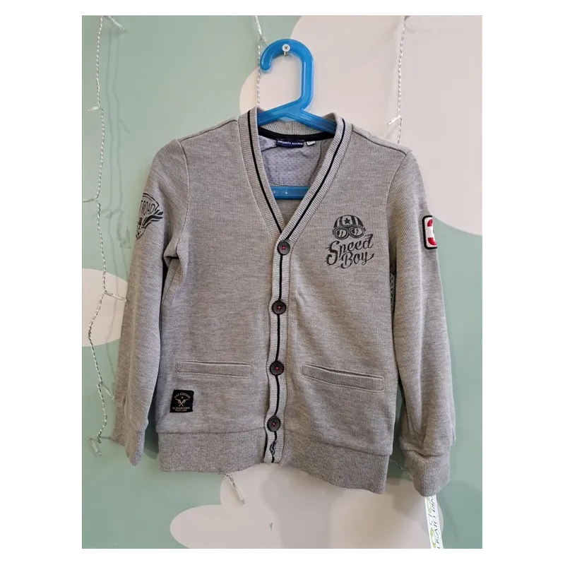 Maglioncino Con Bottoni Grigio Speed Boy 6-7 A