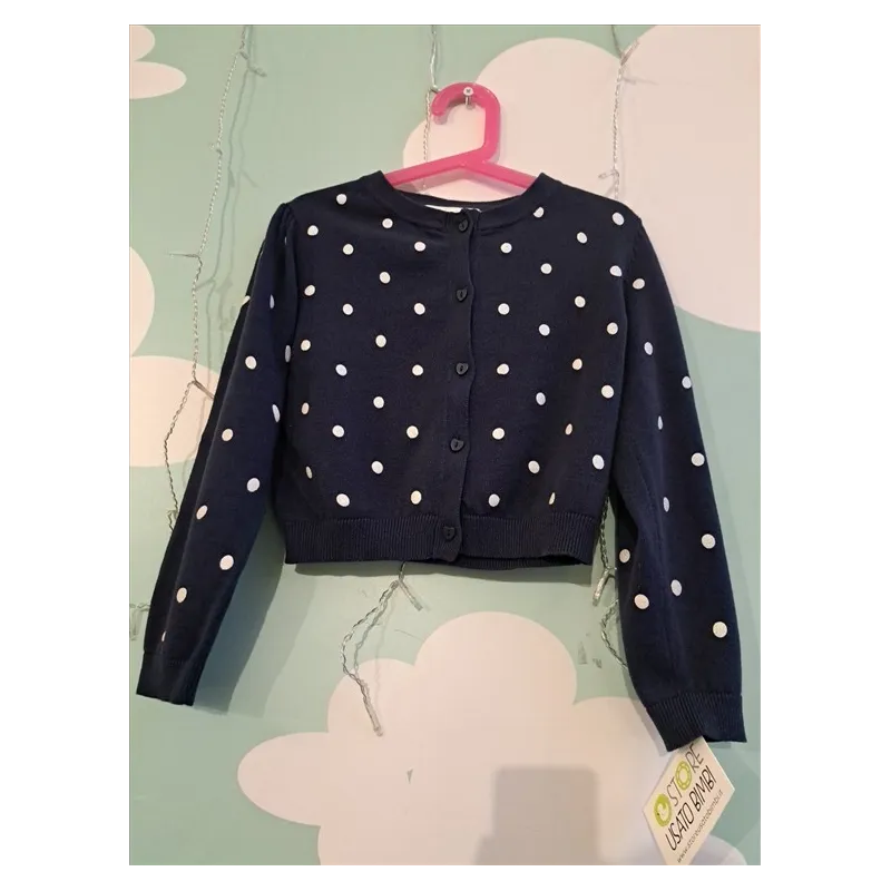 Cardigan Pois Blu 6-7 A