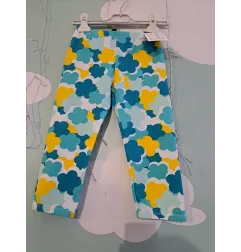 Leggins Pinocchietto Fiori Azzuri Gialli 9-10 A