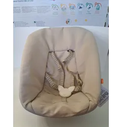 Newborn Per Tripp Trapp Stokke Beige Con Cinghiette Anche Per Sedia Stokke