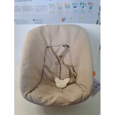 Newborn Per Tripp Trapp Stokke Beige Con Cinghiette Anche Per Sedia Stokke