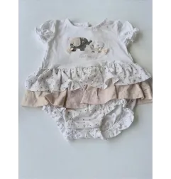 Pagliaccetto Bianco Elefantini Prenatal 1/3 M
