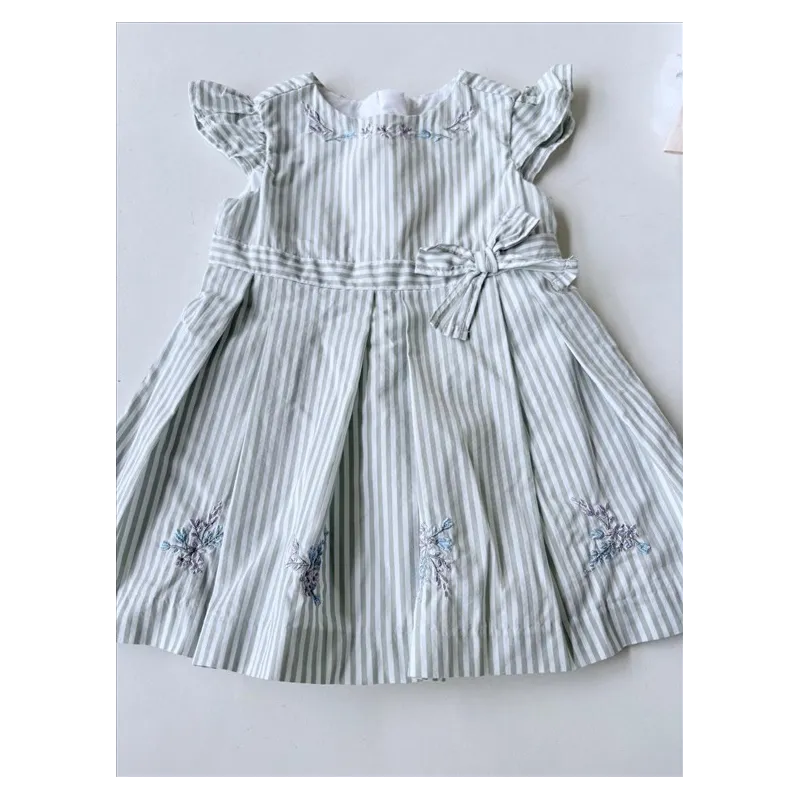 Vestito Iana A Righe Con Fiorellini 3 M