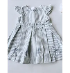 Vestito Iana A Righe Con Fiorellini 3 M