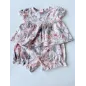 Completo Rosa a Fiori T Shirt e Culotte / Pantaloncino Next 6 M