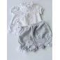 Completo Bianco e Argento T Shirt e Culotte / Pantaloncino Chicco 6 M