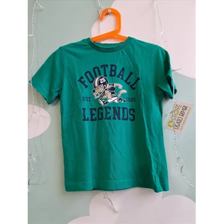 T-shirt Verde Football 3-4 A