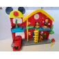 Caserma dei pompieri Disney - Con Personaggi, Macchinina e Accessori (manca Gattino)