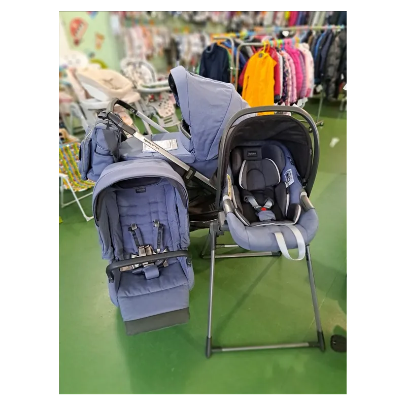 Trio Inglesina Aptica Color Jeans Con Borsa Dual Bag e Materassino Welcome Pod