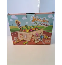 Gioco In Legno Wooden Farm Play - Pesca, Incastri, Manualità