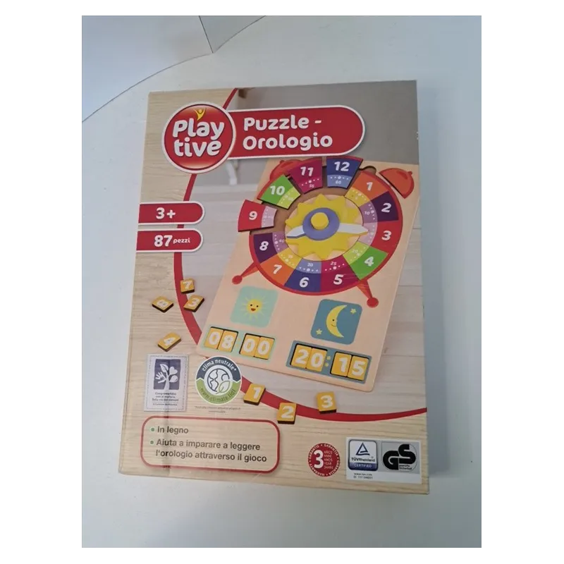 Puzzle Orologio In Legno