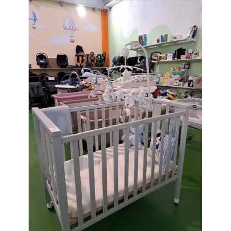 Lettino Con Materasso E Paracolpi 109x65,5 Cm