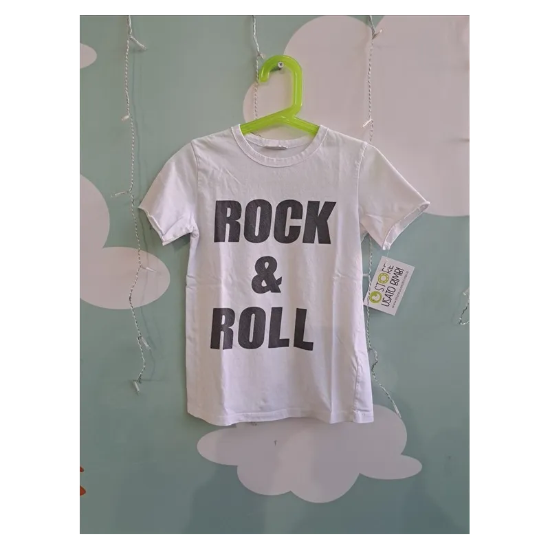 T Shirt Bianca Rock&Roll 8 A