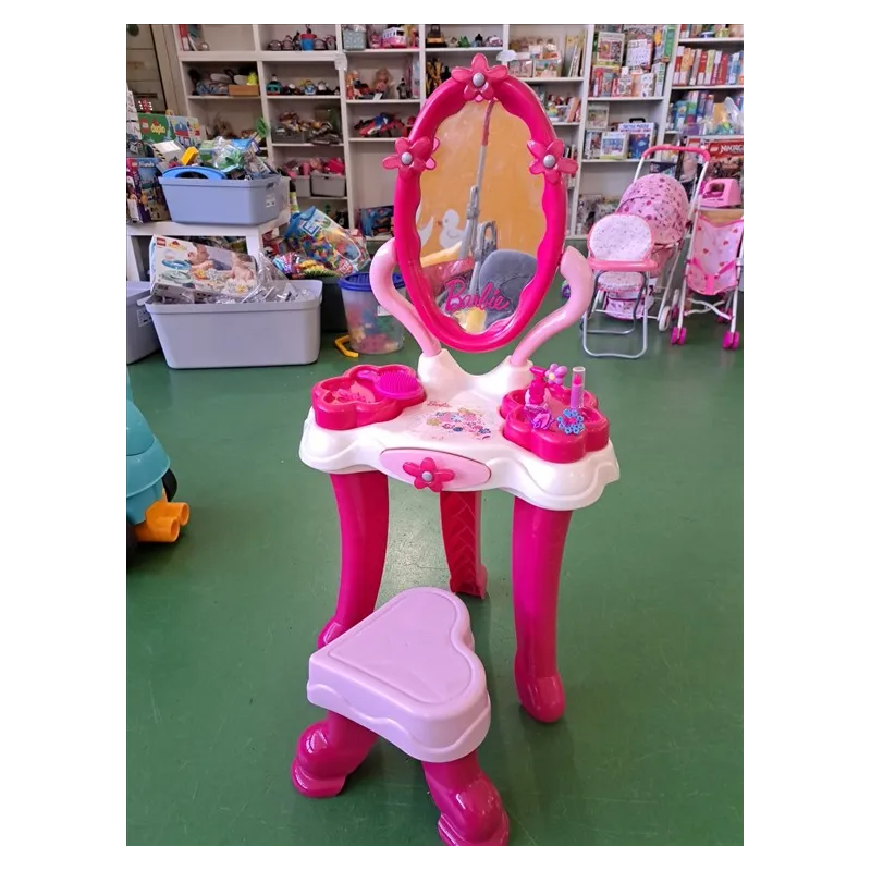 Specchiera Barbie Con Sgabello e Accessori Bellezza