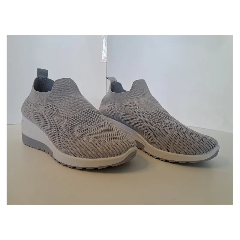 Scarpe Grigio Leggere Con Zeppa N 36