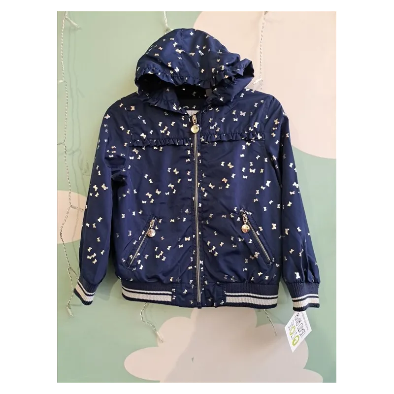 Giubbino Blu Con Farfalle 3/4 A