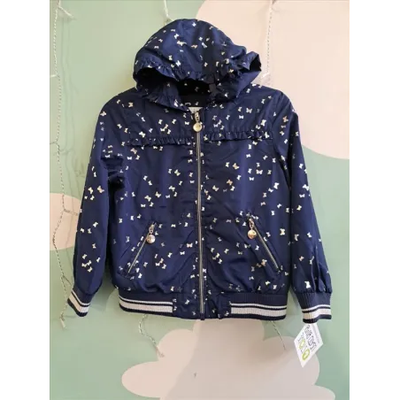 Giubbino Blu Con Farfalle 3/4 A